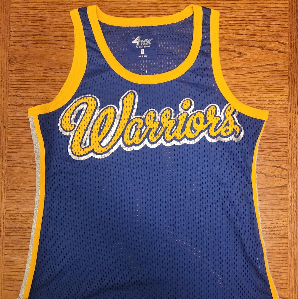 Giii 4Her Golden State Warriors Jersey Tank Top, XL, NBA